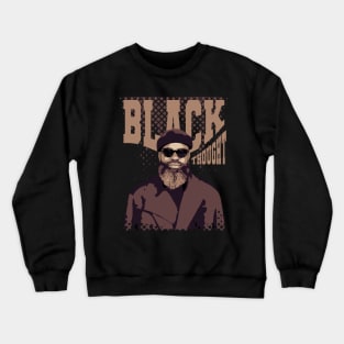 Black Thought // Vintage poster Crewneck Sweatshirt